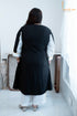 Designer Black and White Women Kurta/Pant, Back View